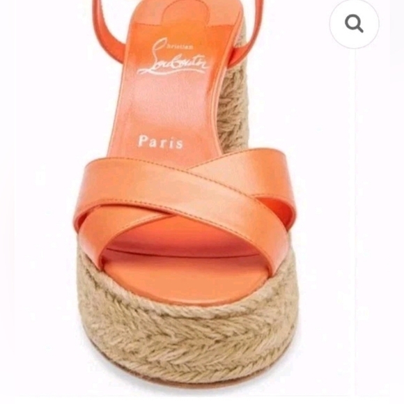 $995 Christian Louboutin CALAKALA 70 Platform Espadrille EU 39 US 9 NIB - Picture 3 of 9